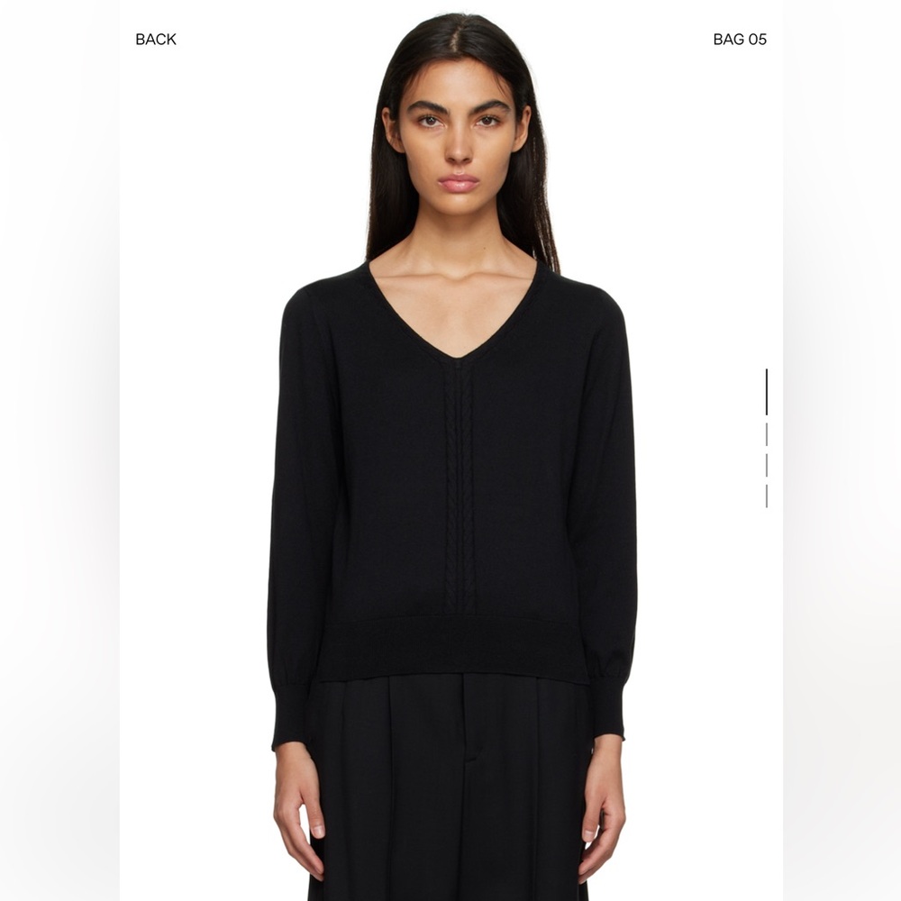 NWT -APC Cotton Cashmere v neck sweater -Size L